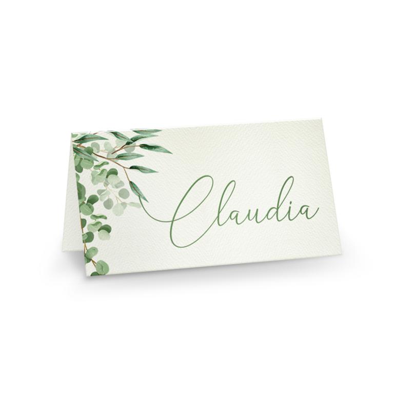 Immagine prodotto: segnaposto formato cm 9x5 doppio in cartoncino 250 gr abbinato ad articolo F1721